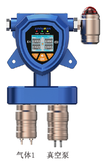 固定一体泵吸式一氯乙醛气体检测仪探头