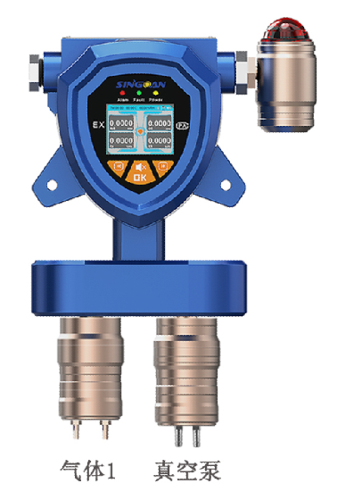 固定一体泵吸式正丁醛气体检测仪探头