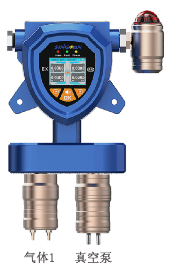 固定一体泵吸式甲烷胺气体传感器探头